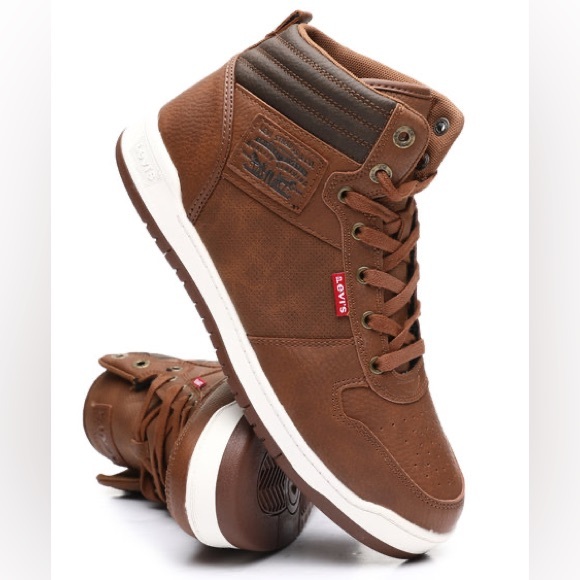 Levi's Other - NWT Men’s Levi’s High Top Brown Sneakers